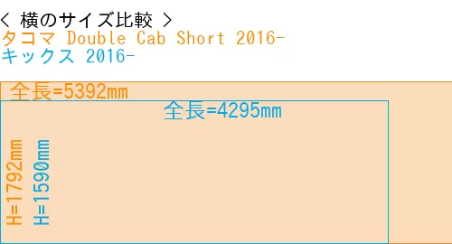 #タコマ Double Cab Short 2016- + キックス 2016-